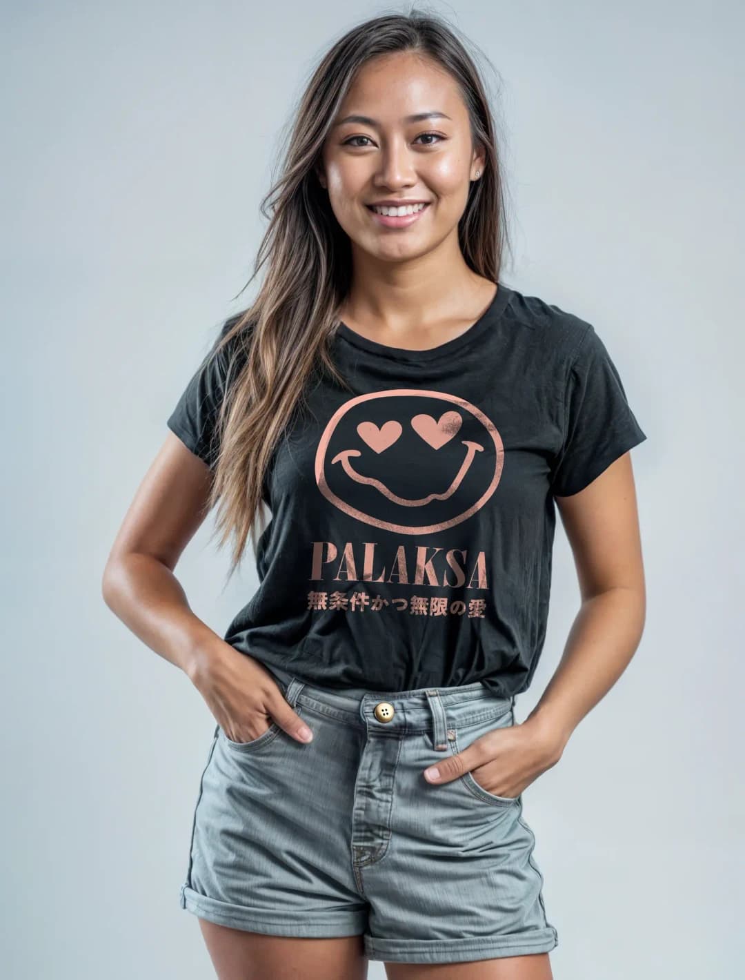 T-shirt femme – Happy Love – coton bio premium