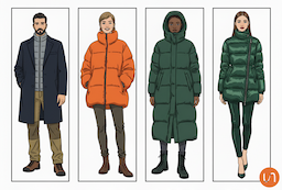 plusieurs personnes en habit d'hiver