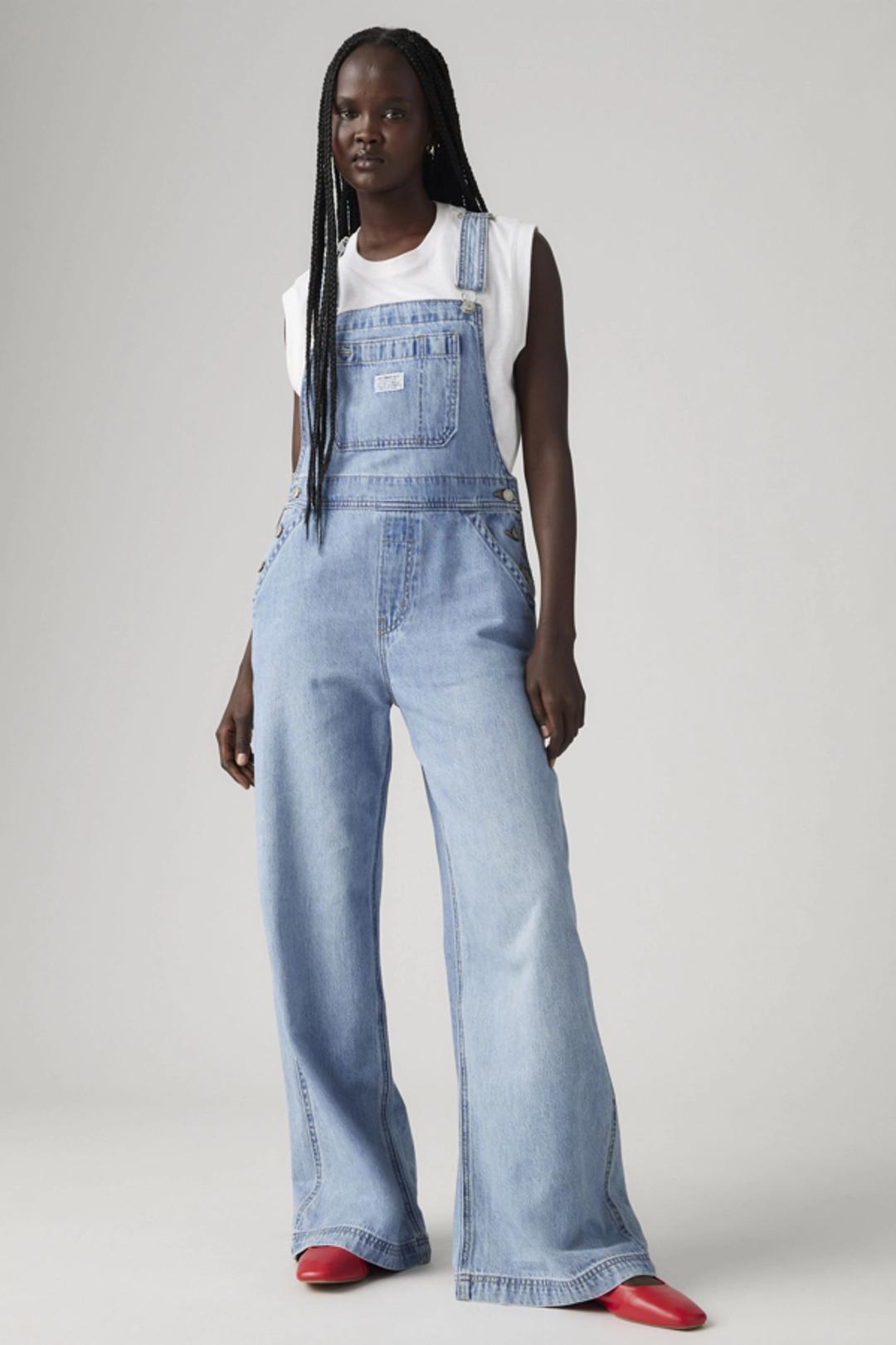 Salopette denim bleu clair