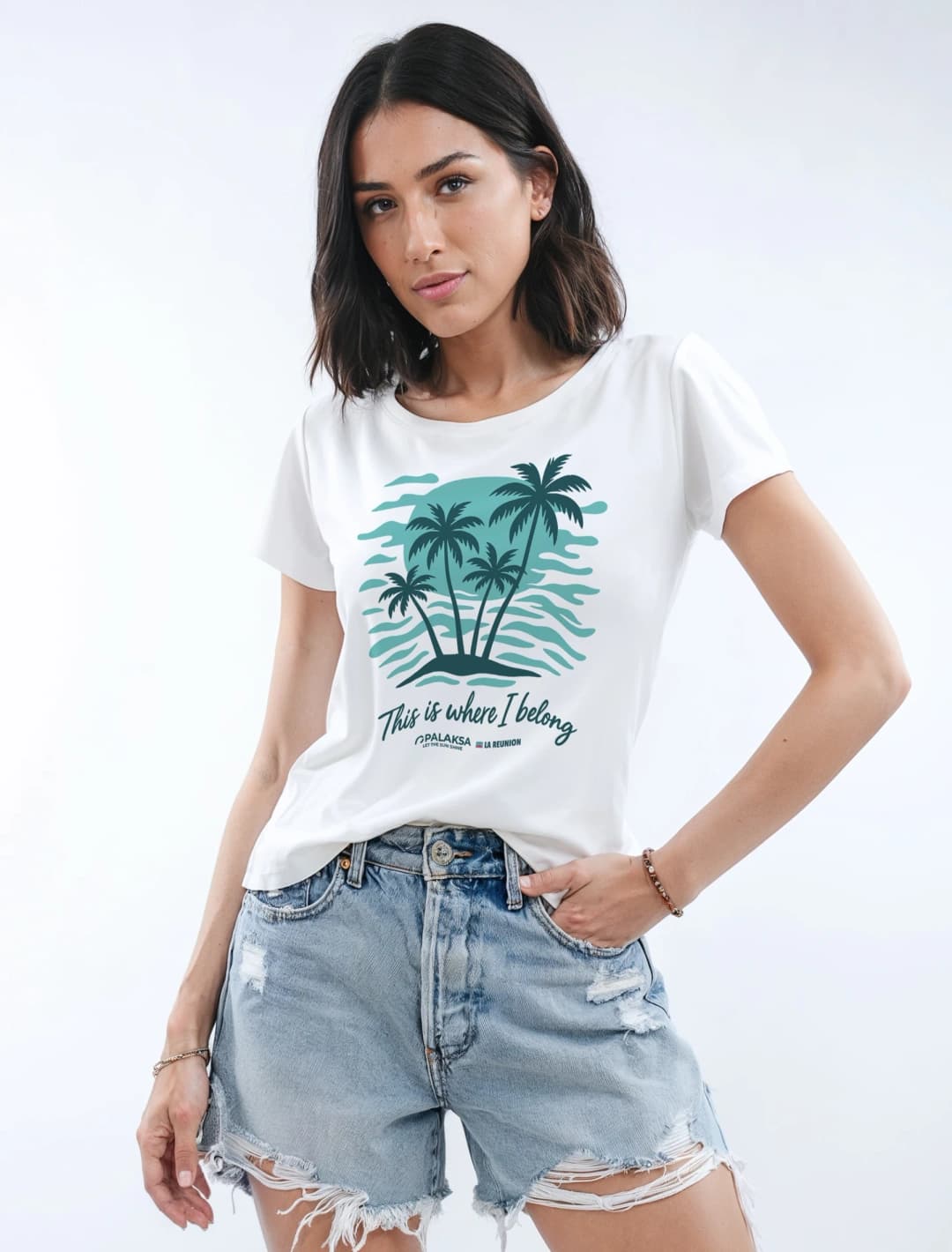 T-shirt Femme Léger – Where I Belong – Coton Bio Premium