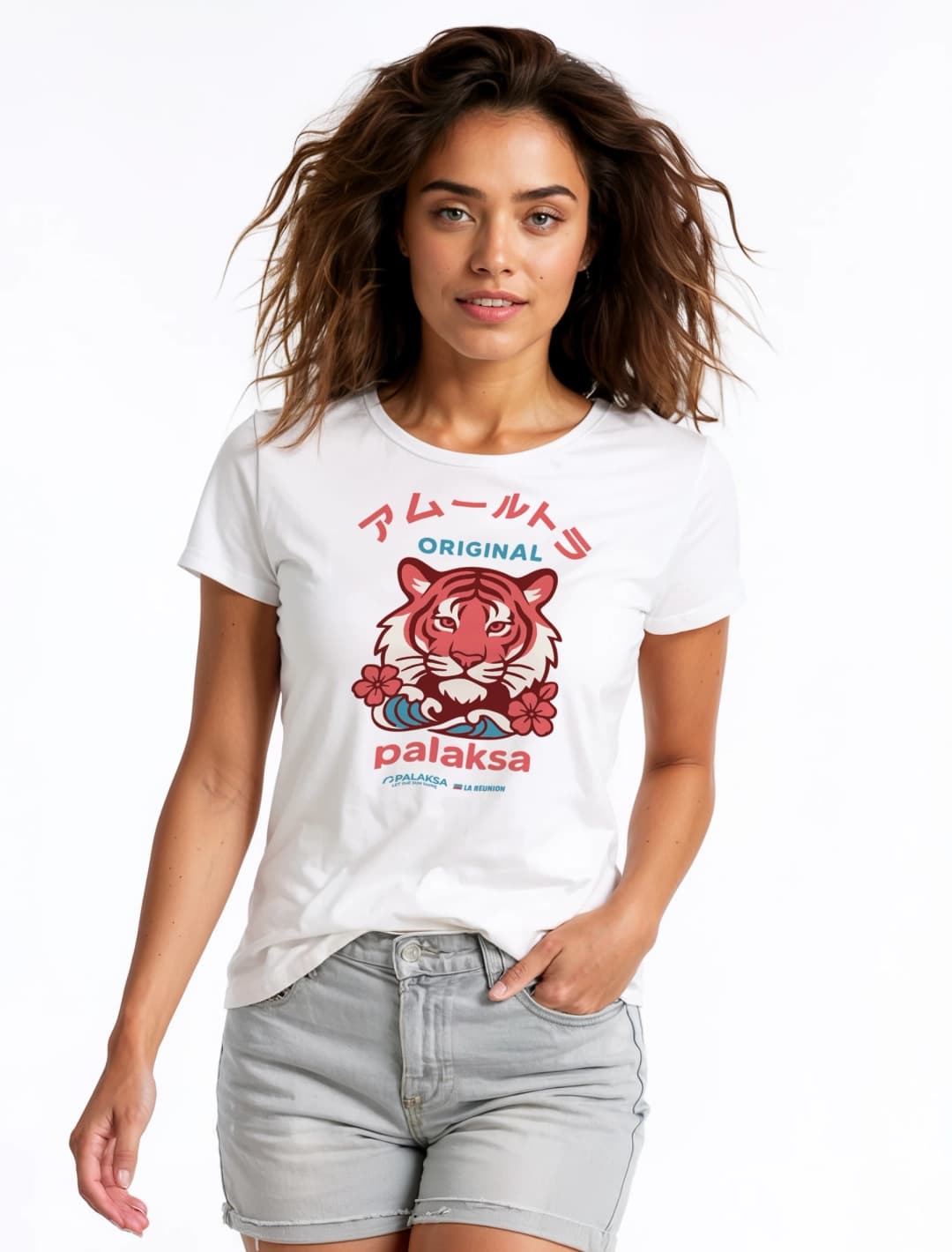 T-shirt Femme Léger – Love Tiger – Coton Bio Premium
